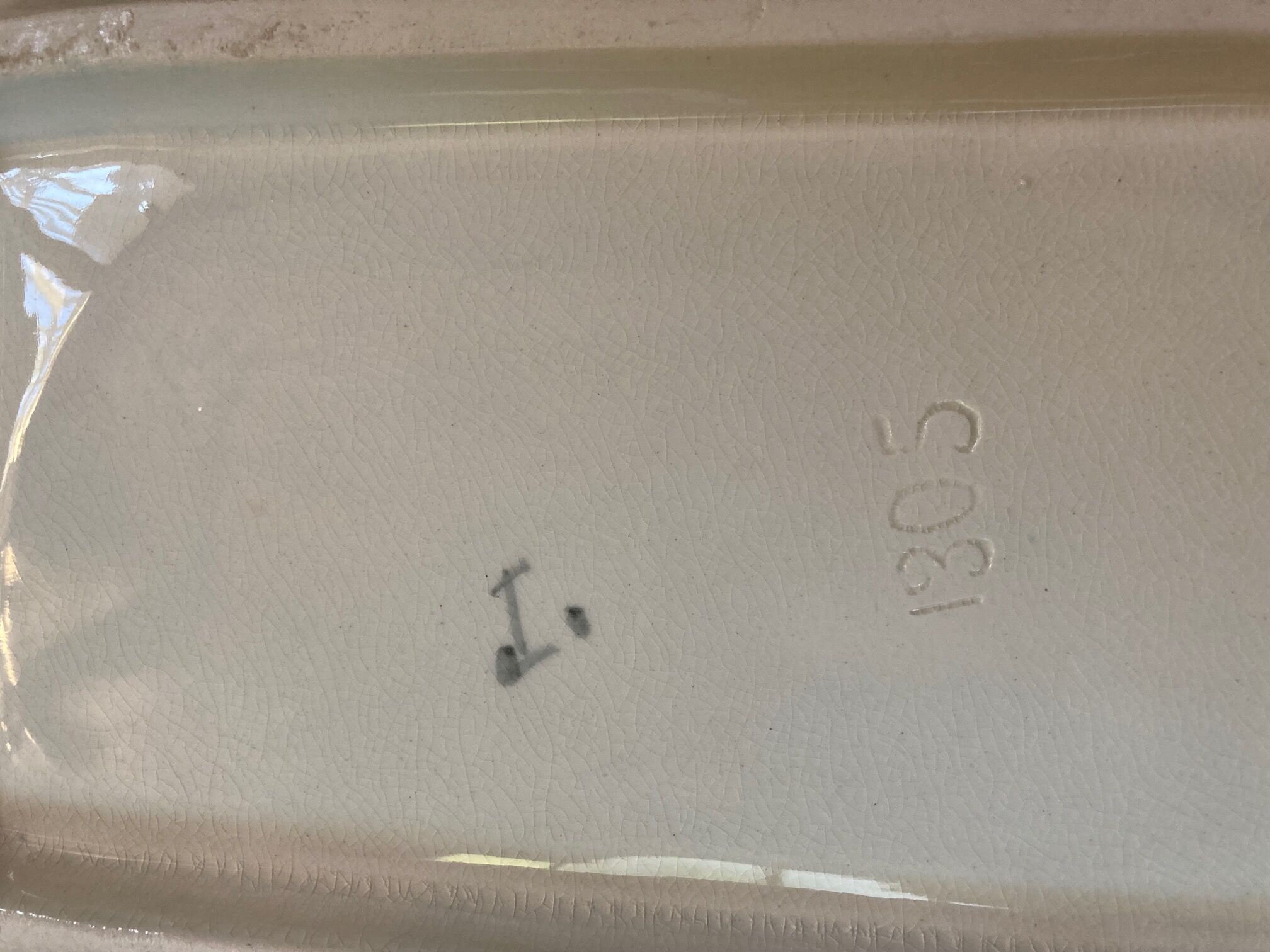 Vintage asparagus dish and sausage