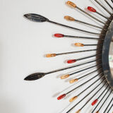 Metal sun mirror , 43 cm