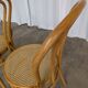 Set of 2 Thonet Style Bentwood Chairs with Cane Seat / Mid-Century Dining F