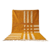 Tapis beni ourain en laine pure fait main traditionnelle taille 150/250 cm