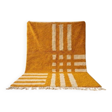 Tapis beni ourain en laine pure fait main traditionnelle taille 150/250 cm