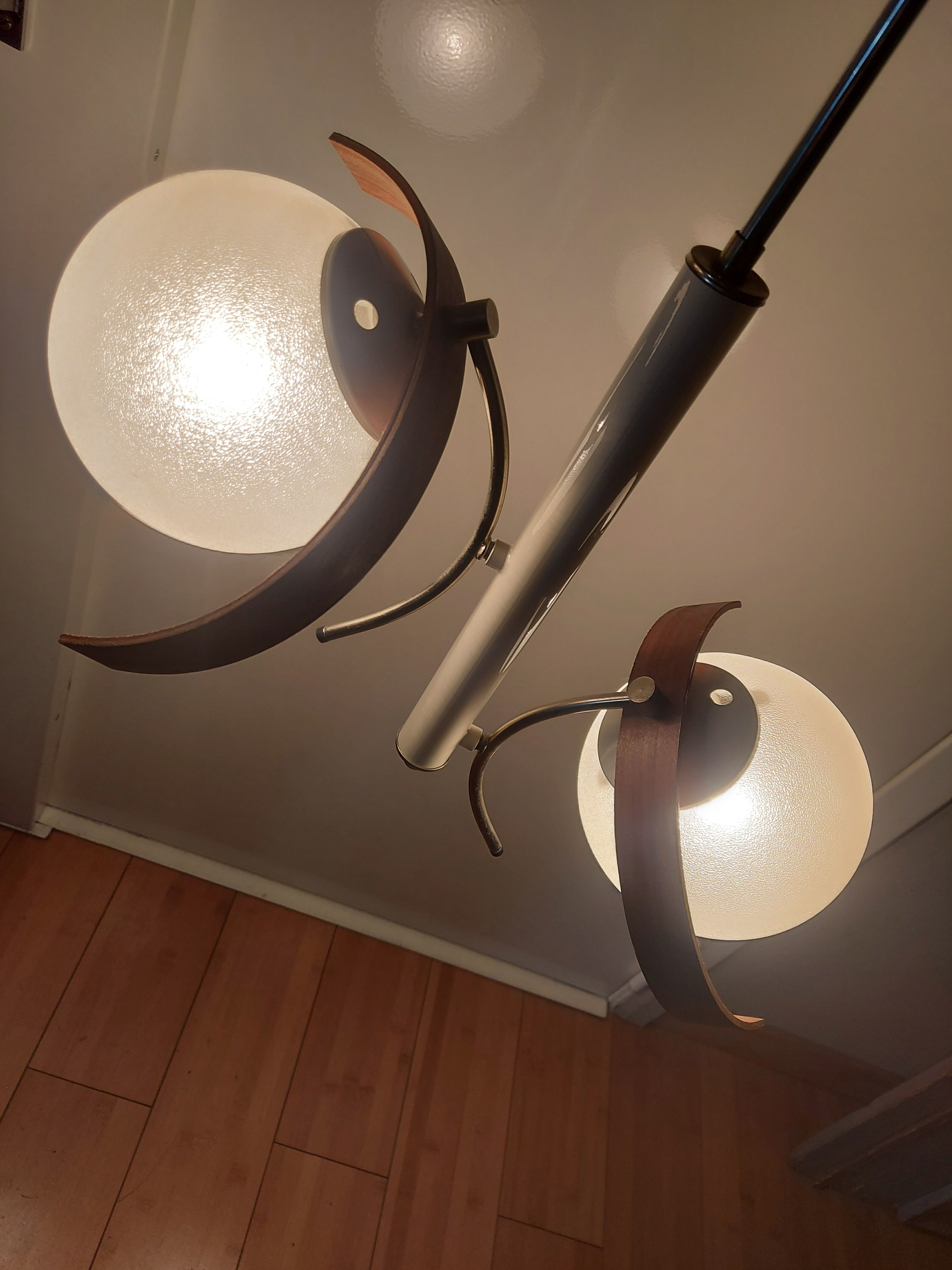 Vintage suspension lamp 50s