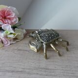 Old ashtray shape metal crab