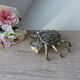 Old ashtray shape metal crab