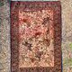 Tapis persan ispahan fait main scène chasse royale laine coton 160x110cm