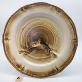 6 asparagus/artichokes plates in stoneware "Longchamp"