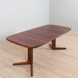 Skovby rosewood extendable table with 2 leaves, Denmark 1970s