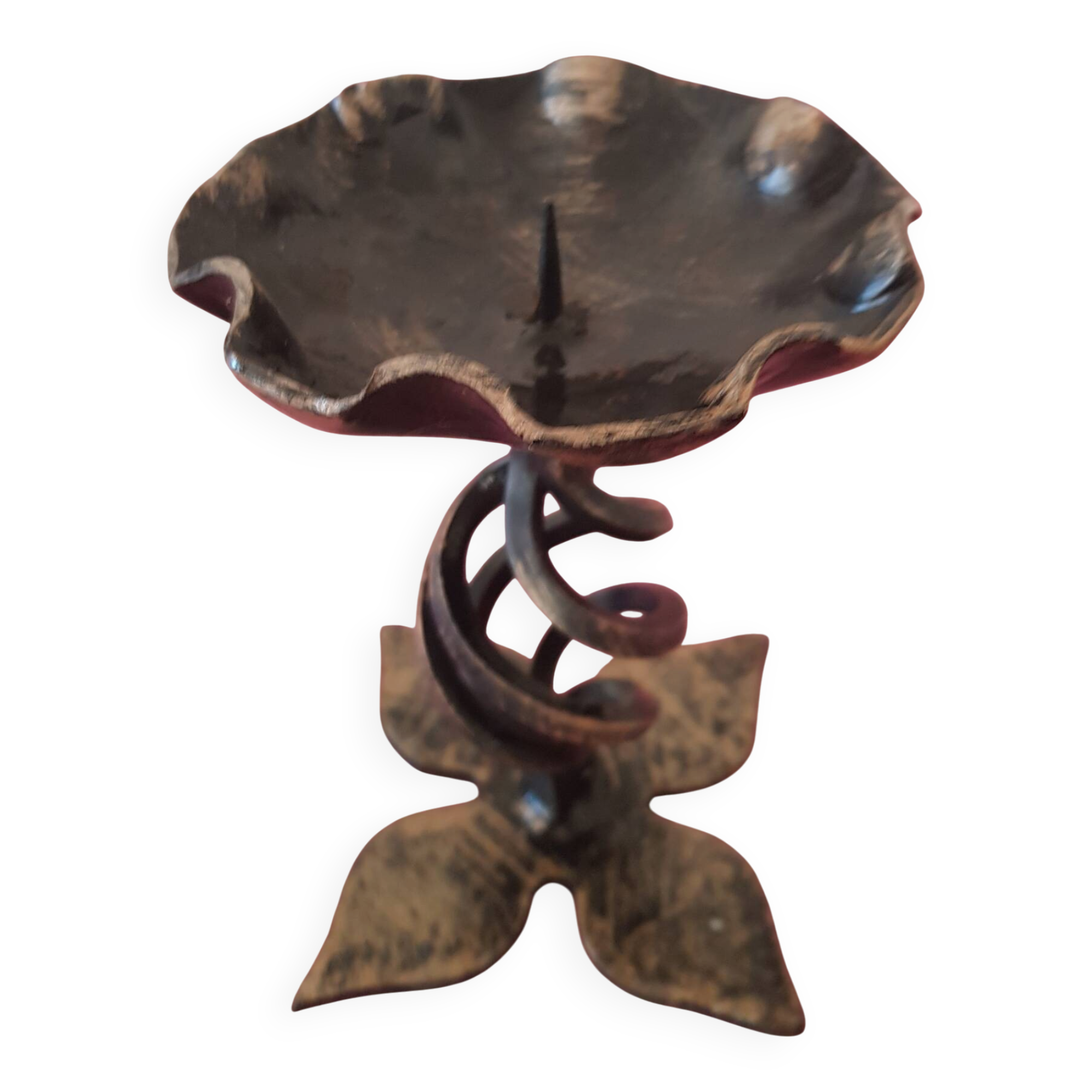 Wrought iron candlestick