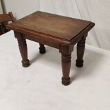 Small solid oak footrest