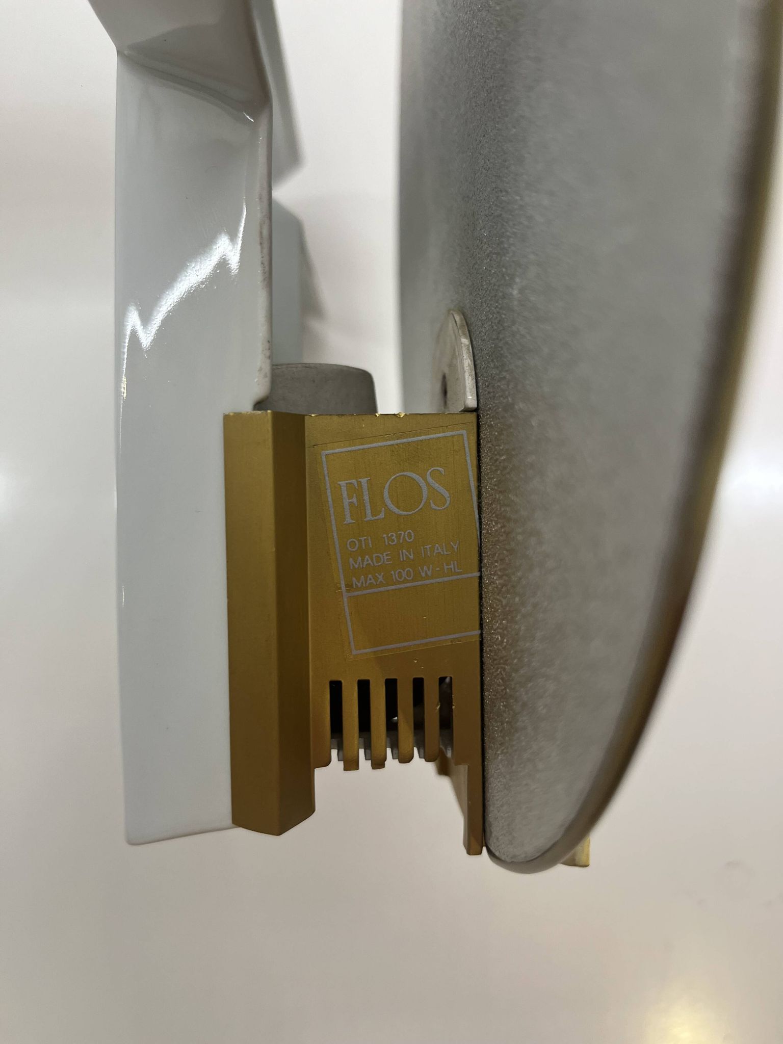 Pair of oti wall lights flos — afra & tobia scarpa — italian design 1970s
