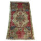 Vintage turkish pastel mini rug 93 x 52 cm