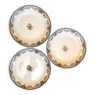 Set of 3 Sarreguemines Dubarry model plates