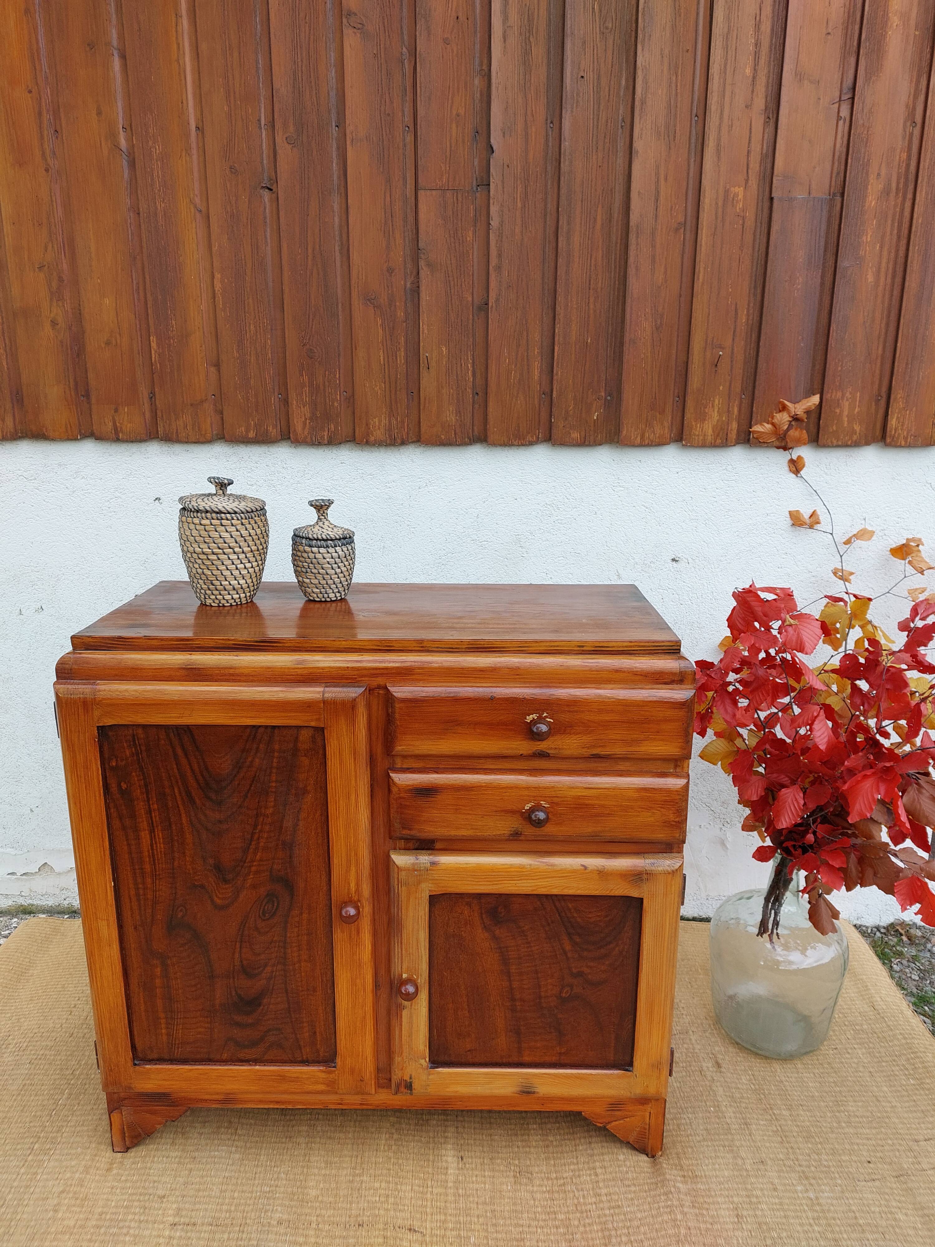 Mado all-wood sideboard, asymmetrical doors