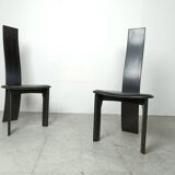 Set of 8 dining chairs by Rob & Dries van den Berghe, 1980s - set of 8