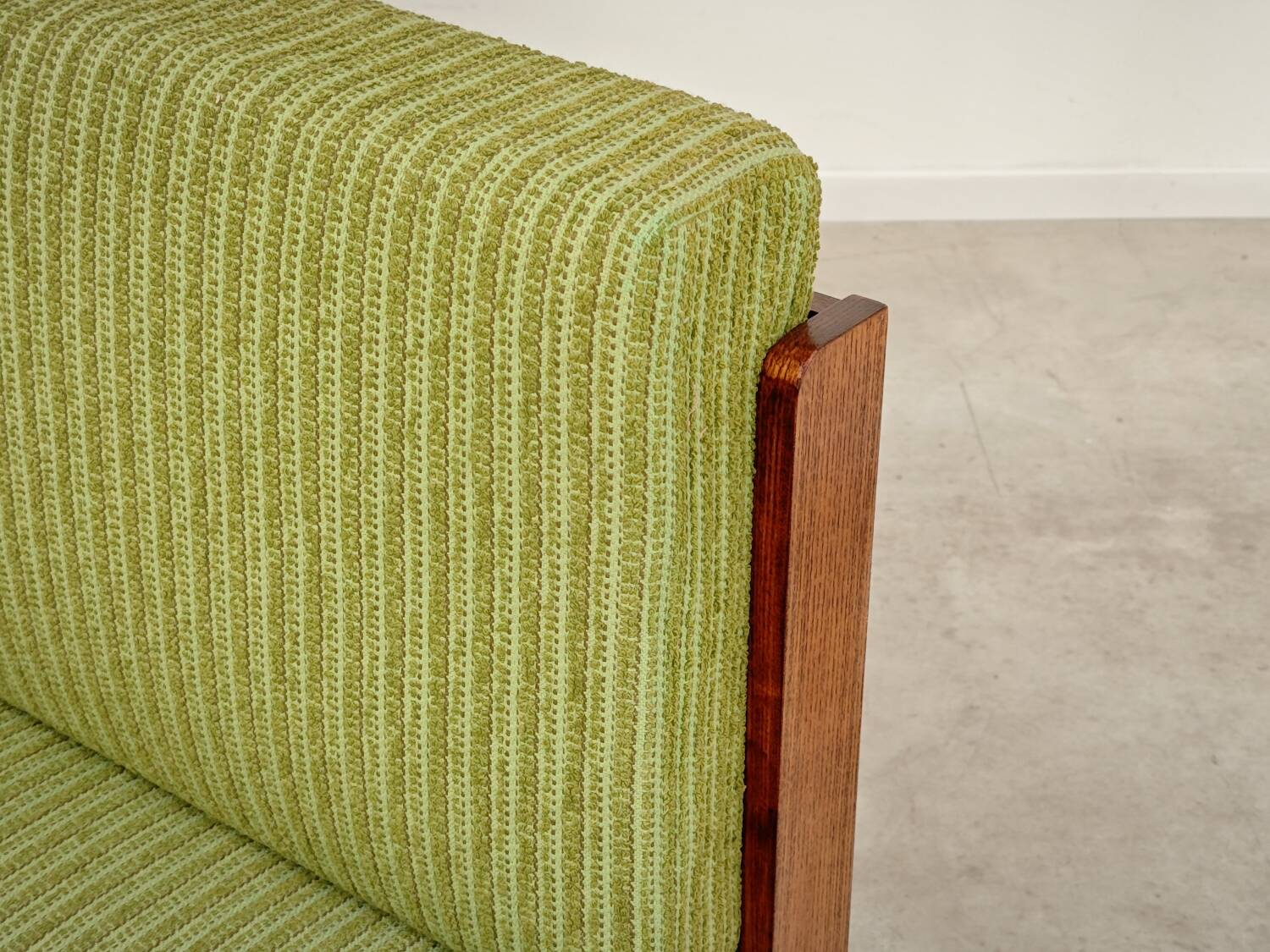 Jitona Sobeslav 1970s Green Fabric Folding Sofa