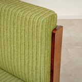 Jitona Sobeslav 1970s Green Fabric Folding Sofa