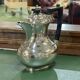 English coffee set in silver metal of the early twentieth century