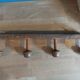 Coat rack wood 4 hooks patinated deco