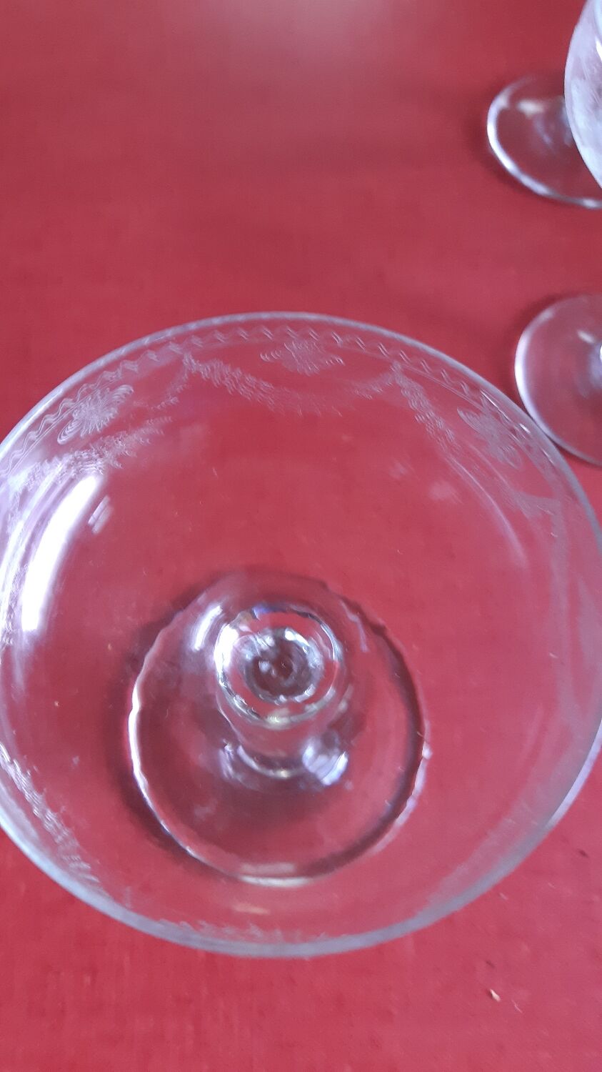 Old champagne glasses