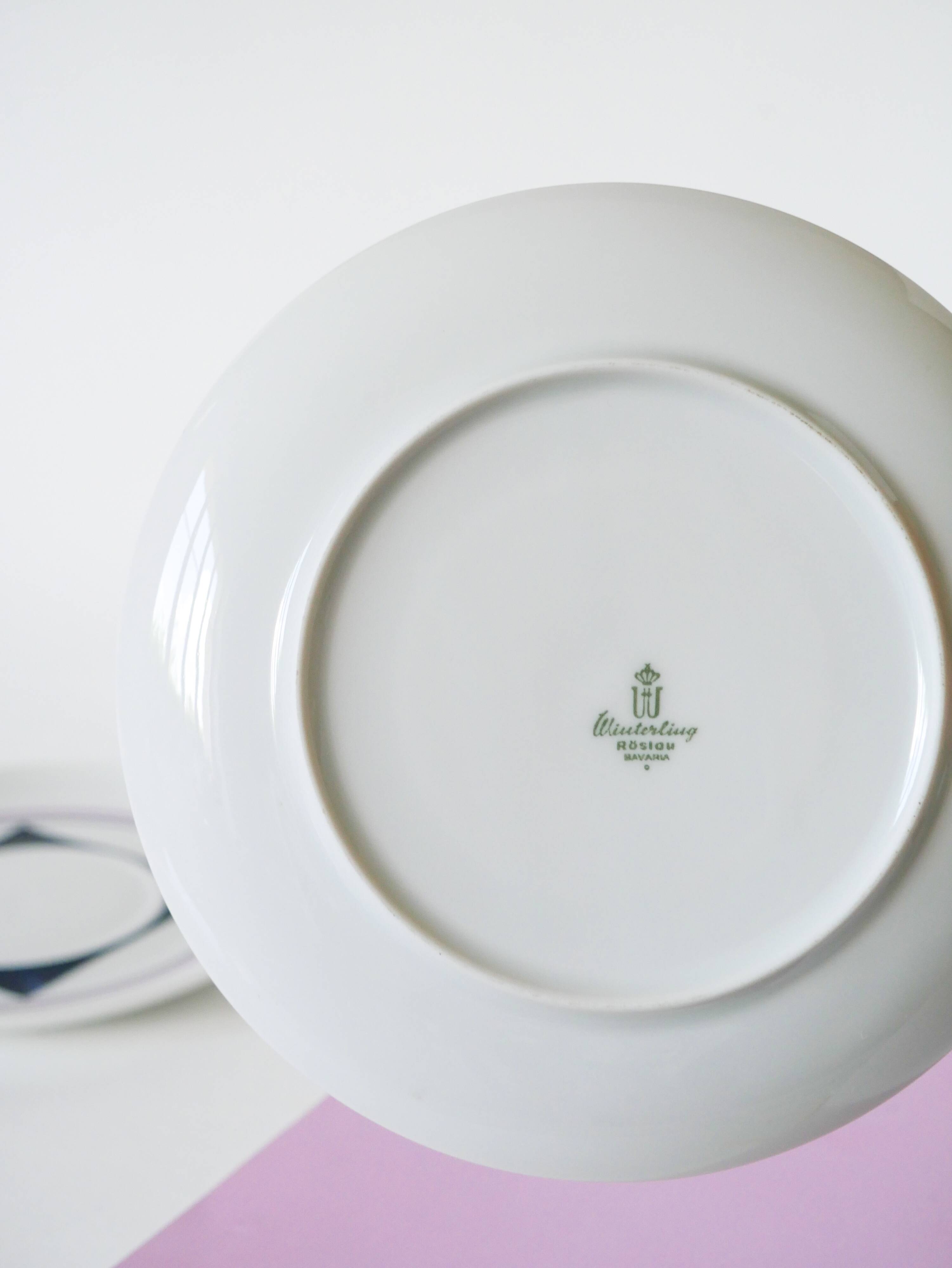 Set consisting of a teapot, sugar bowl and milk jug, Made in Germany, Colorful, Space Age, 1970