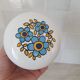 Ceramic storage pot with blue flower pattern Tauntun Vale / England