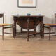 Antique gateleg table from the 1920s, solid oak
