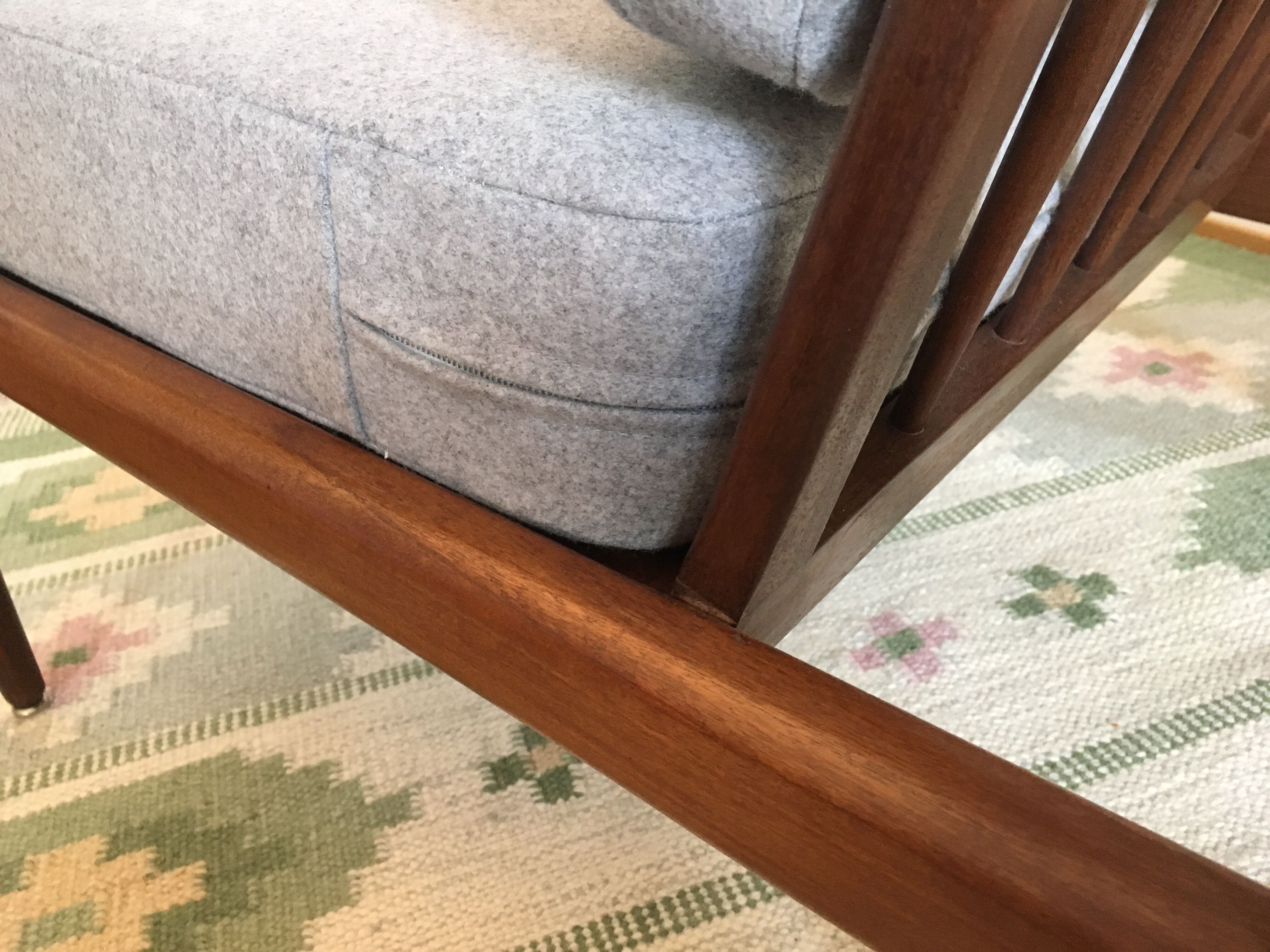 Danish midcentury teak easy chair by Arne Vodder