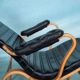 Design lounge armchair & ottoman 70s Bruno Mathsson Pernilla