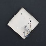 Square ceiling light in old glass thick, 70s