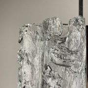 Vintage Ice Murano Chandelier by AV Mazzega, Italy, 1970s
