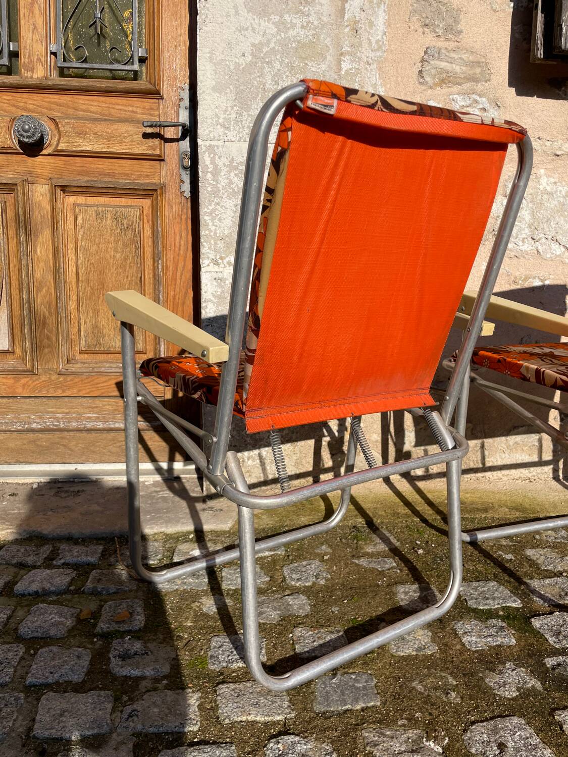 Pair of vintage deckchairs