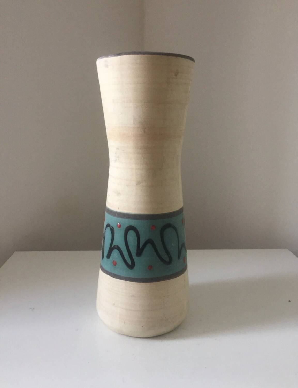Vase West Germany décor modernist vintage 1950