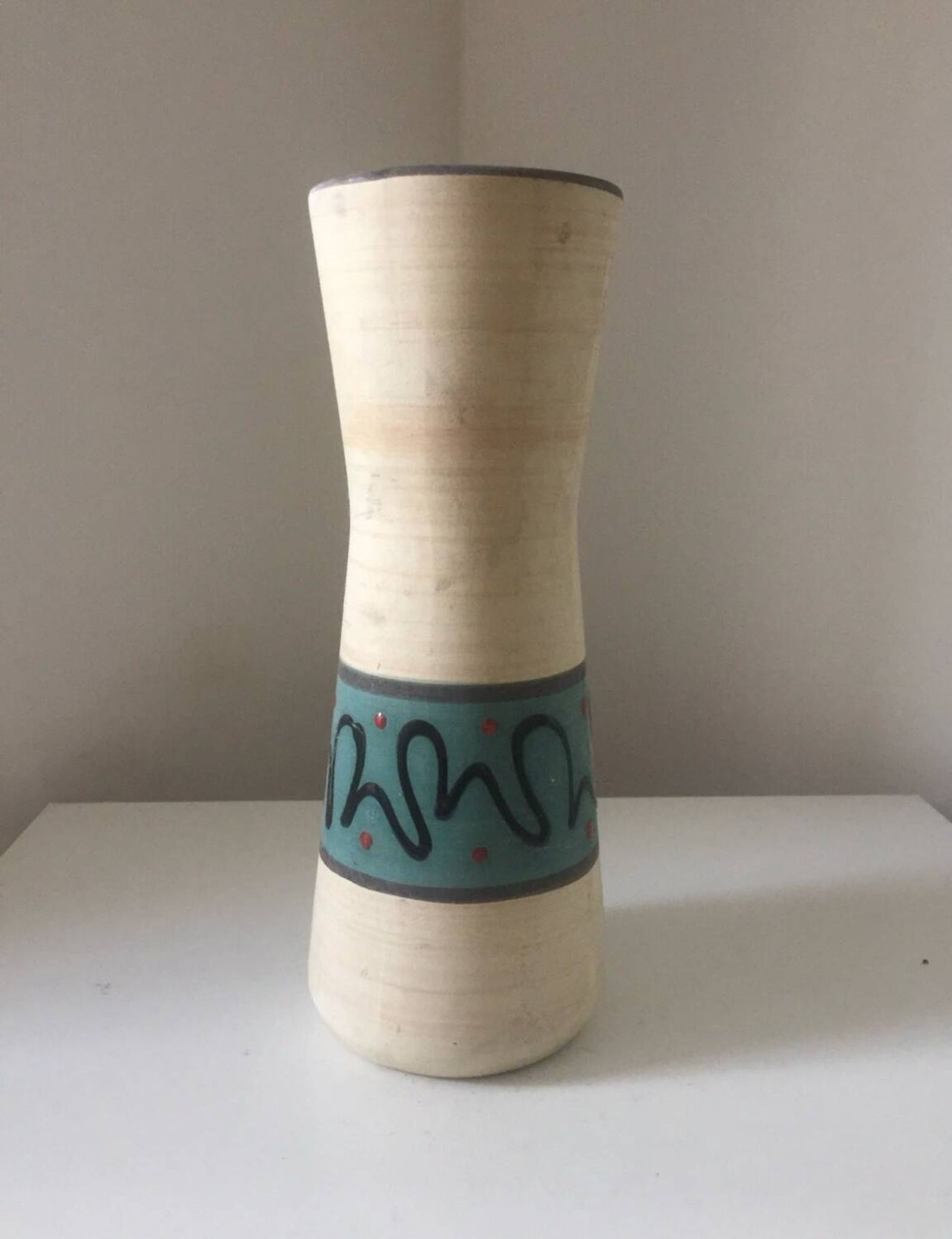 Vase West Germany décor modernist vintage 1950