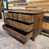 19th-century oak chest of drawers