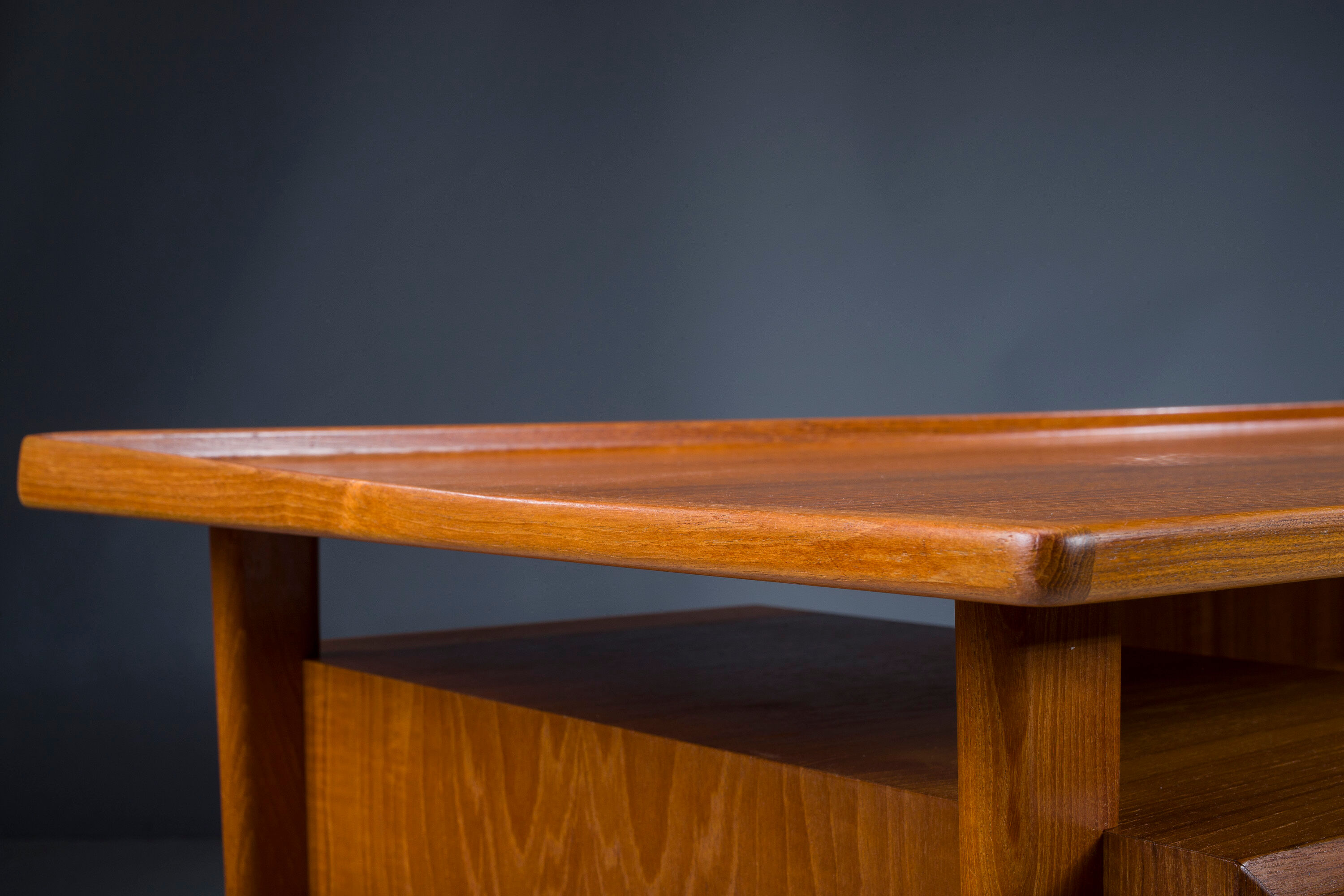 Danish Teak Desk by Peter Lovig Nielsen for Hedensted Mobelfabrik, 1961
