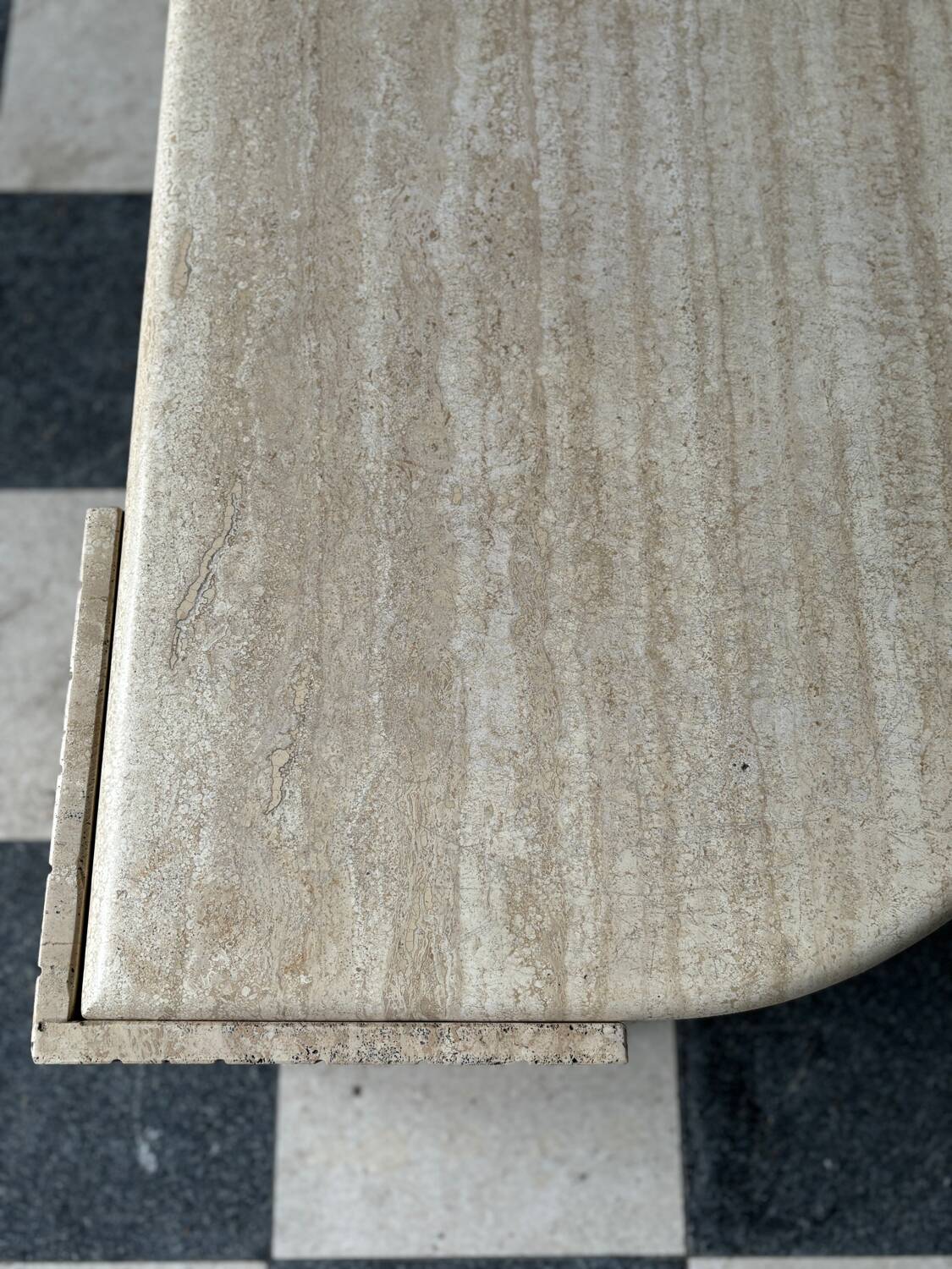 Vintage travertine coffee table