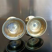 Golden bronze candlesticks