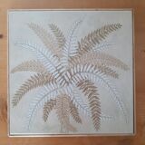 Vintage cement tile trivet