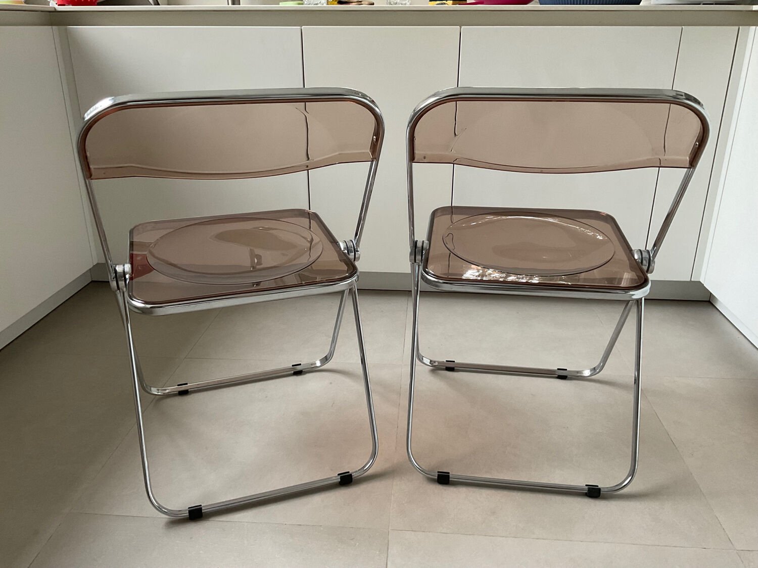 Plia 5 chairs by Giancarlo Peretti for Castelli vintage