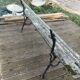 Cast iron and wood garden bench