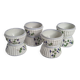 Set of 4 antique porcelain egg cups, Pillivuyt & Cie, circa 1900