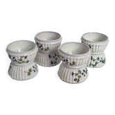 Service de 4 coquetiers anciens en porcelaine Pillivuyt & Cie, vers 1900
