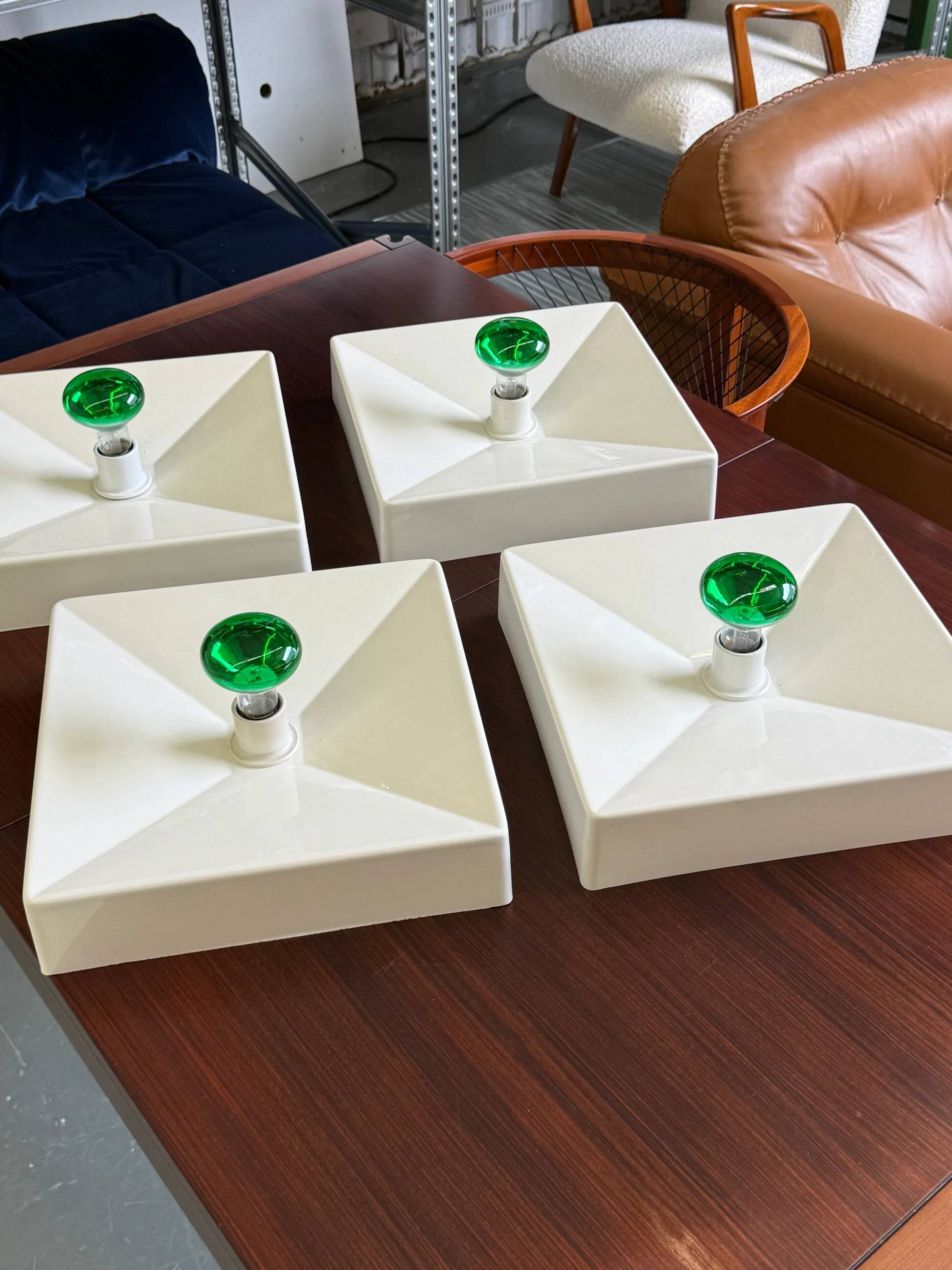 Space age wall lamp by candle