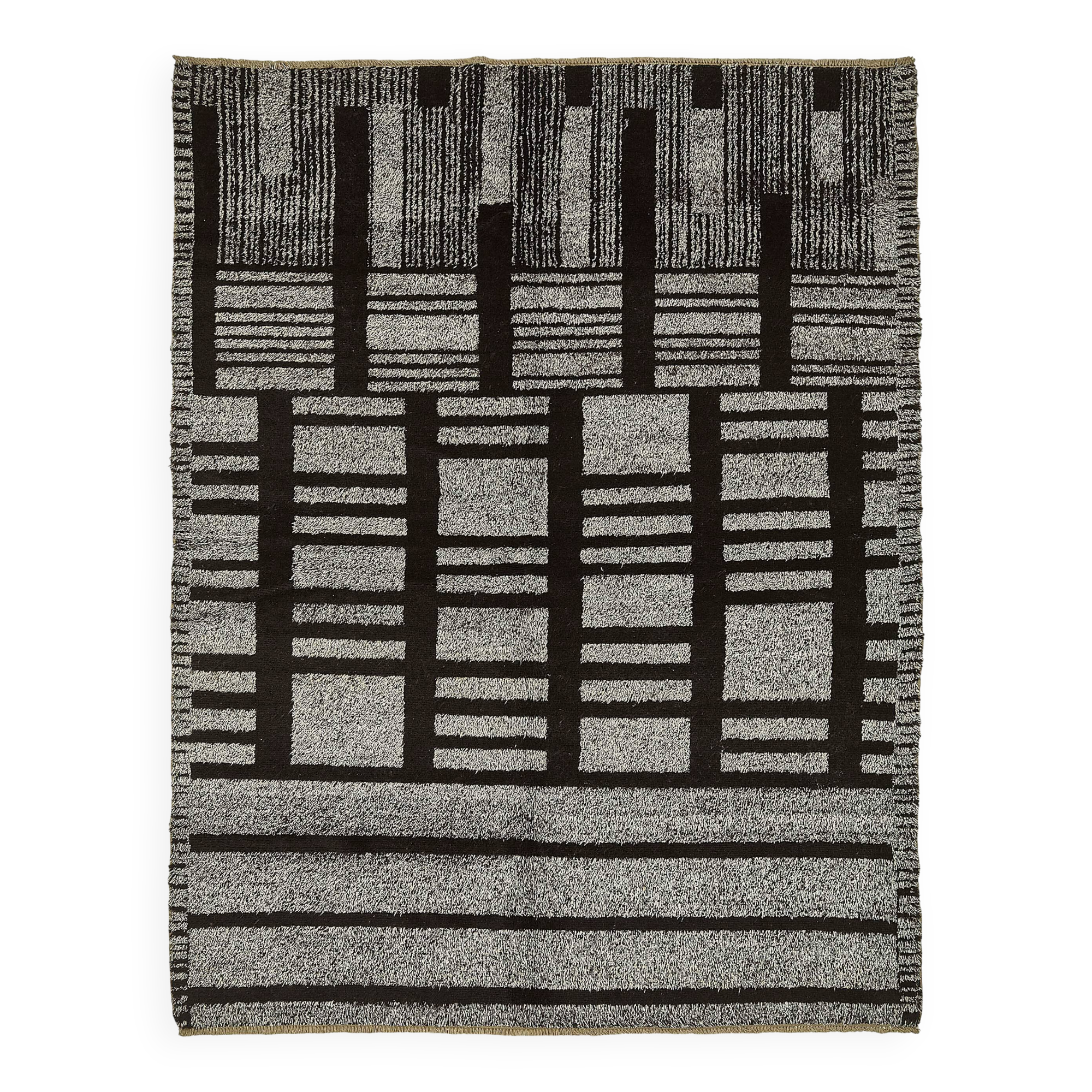 Handwoven Turkish Recycled Boho Rug 236 cm x 303 cm