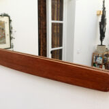 Scandinavian teak mirror 35x79cm