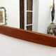 Miroir scandinave en teck 35x79cm