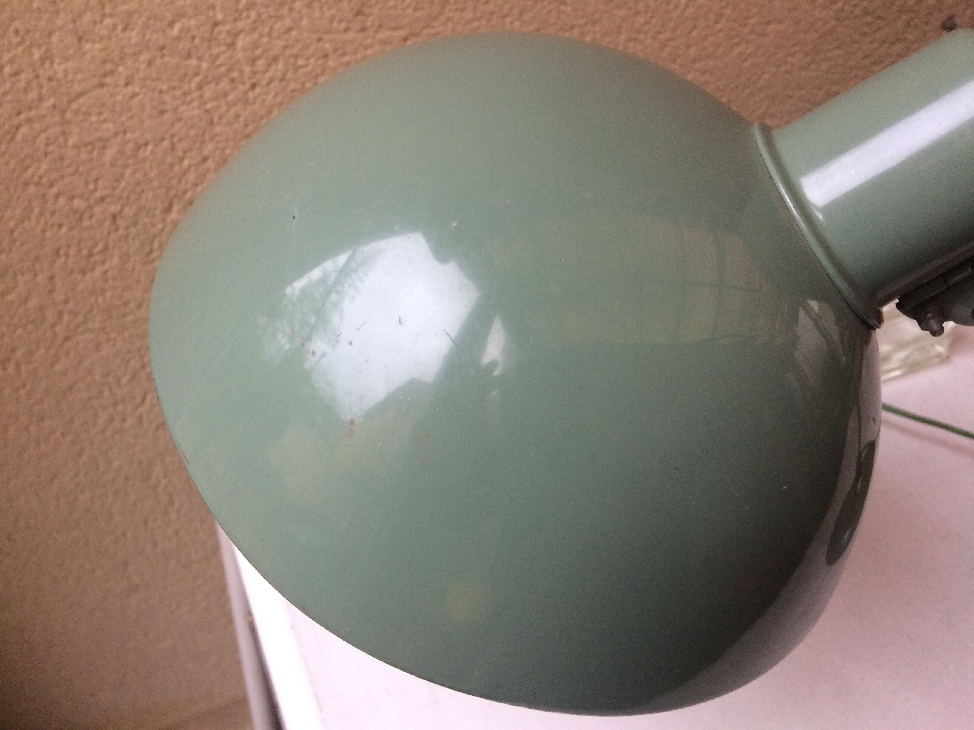 Lampe de bureau atelier industriel manufrance vintage vert