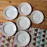 Set of 6 K&G Luneville dessert plates