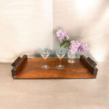 Art Deco walnut plateau