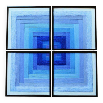 Woven fabric Polar Sky – "Mosaics" Collection
